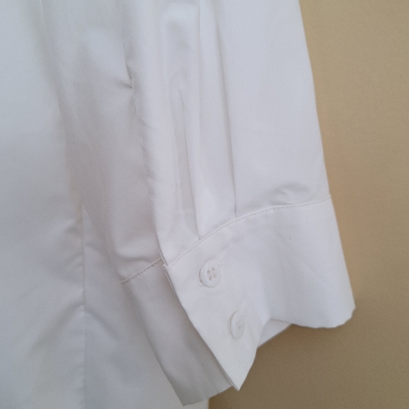 Mare MareAnthropologie White Button Down Pockets  Midi Shirt Dress Sz XL - Picture 8 of 9